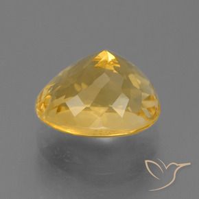 Citrine Gemstone in 11 x 9 mm (calibrated) Size for Sale, Citrine Stone in Medium Gold Color