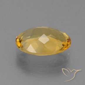 Citrine Gemstone in 11.9 x 8.8 mm Size for Sale, Citrine Stone in Deep Golden Orange Color