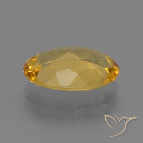 Citrine Gemstone in 12.3 x 9.2 mm Size for Sale, Citrine Stone in Deep Golden Orange Color