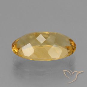 Citrine Gemstone in 13.4 x 8.3 mm Size for Sale, Citrine Stone in Deep Golden Orange Color