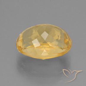 Citrine Gemstone in 13 x 10 mm Size for Sale, Citrine Stone in Medium-Dark Golden Color