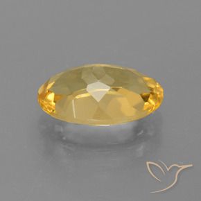 Citrine Gemstone in 12 x 8 mm (calibrated) Size for Sale, Citrine Stone in Bright Gold Color