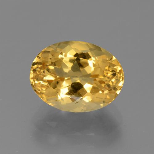 Dorado oscuro medio Citrina Gema - 3.2ct Forma ovalada (ID: 445906)