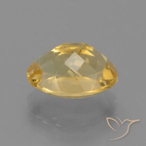 Citrine Gemstone in 11.2 x 8.6 mm Size for Sale, Citrine Stone in Medium Gold Color