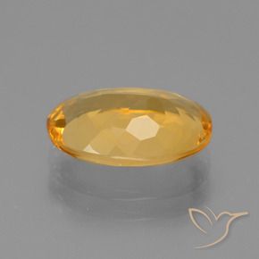 Citrine Gemstone in 12 x 8 mm (calibrated) Size for Sale, Citrine Stone in Deep Orange-Gold Color