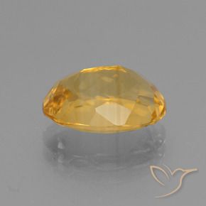 Citrine Gemstone in 11 x 9 mm (calibrated) Size for Sale, Citrine Stone in Medium-Dark Golden Color