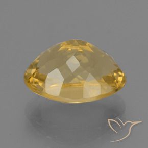 Citrine Gemstone in 13.8 x 11 mm Size for Sale, Citrine Stone in Bright Gold Color