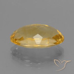 Citrine Gemstone in 14.9 x 9.5 mm Size for Sale, Citrine Stone in Deep Golden Orange Color