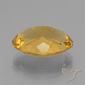 Citrine Gemstone in 14.7 x 11.2 mm Size for Sale, Citrine Stone in Dark Golden Color