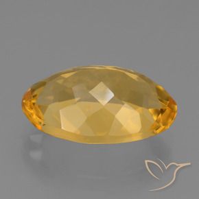 Citrine Gemstone in 15 x 10 mm (calibrated) Size for Sale, Citrine Stone in Deep Golden Orange Color