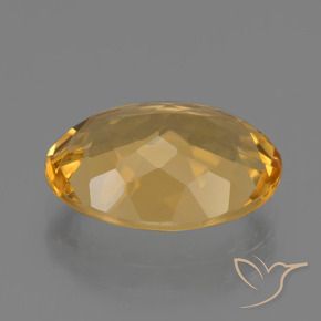 Citrine Gemstone in 14 x 10 mm (calibrated) Size for Sale, Citrine Stone in Deep Golden Orange Color