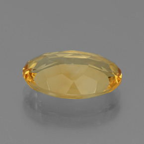 Citrine Gemstone in 14 x 10 mm (calibrated) Size for Sale, Citrine Stone in Medium-Dark Golden Color
