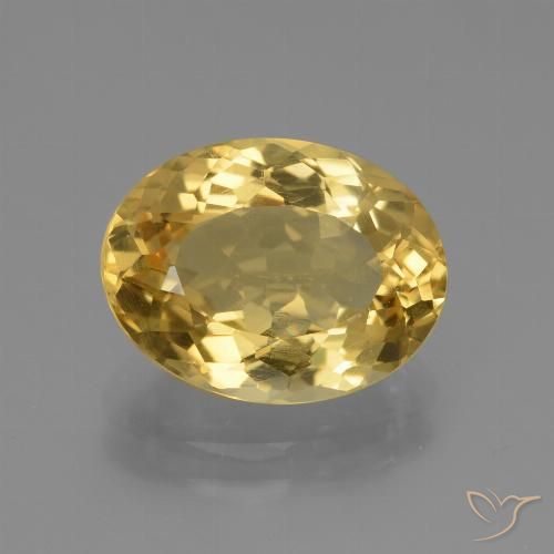 4.00ct Natural Golden Citrine, Oval, VVS-VS