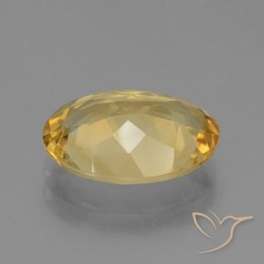 Citrine Gemstone in 13.4 x 10 mm Size for Sale, Citrine Stone in Medium Gold Color