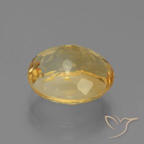 Citrine Gemstone in 12 x 10 mm (calibrated) Size for Sale, Citrine Stone in Light Golden Color
