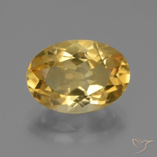 4.01ct Natural Golden Orange Citrine, Oval, VVS-VS