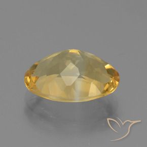 Citrine Gemstone in 13 x 9 mm (calibrated) Size for Sale, Citrine Stone in Golden Orange Color