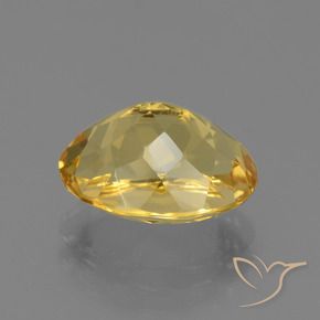 Citrine Gemstone in 12.2 x 9.1 mm Size for Sale, Citrine Stone in Medium Golden Color