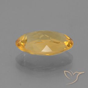 Citrine Gemstone in 12.3 x 9.3 mm Size for Sale, Citrine Stone in Golden Orange Color