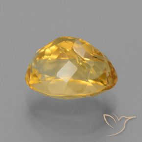 Citrine Gemstone in 11.7 x 8.3 mm Size for Sale, Citrine Stone in Medium Golden Color