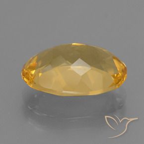 Citrine Gemstone in 13.3 x 9.6 mm Size for Sale, Citrine Stone in Deep Golden Orange Color
