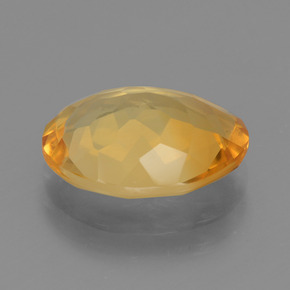 Citrine Gemstone in 13.2 x 10.2 mm Size for Sale, Citrine Stone in Medium-Light Orange-Gold Color