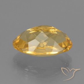 Citrine Gemstone in 12.9 x 8.3 mm Size for Sale, Citrine Stone in Medium Gold Color