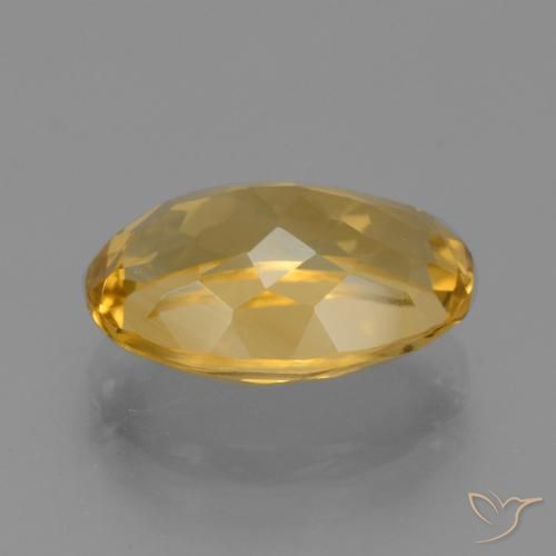 Citrine Gemstone in 13 x 9 mm (calibrated) Size for Sale, Citrine Stone in Medium-Dark Golden Color