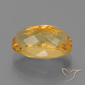 Citrine Gemstone in 12.9 x 8.5 mm Size for Sale, Citrine Stone in Golden Orange Color