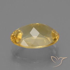 Citrine Gemstone in 11.2 x 8.3 mm Size for Sale, Citrine Stone in Bright Gold Color
