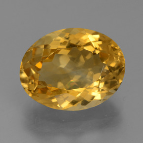 Naranja dorado intenso Citrina Gema - 5.3ct Forma ovalada (ID: 446148)