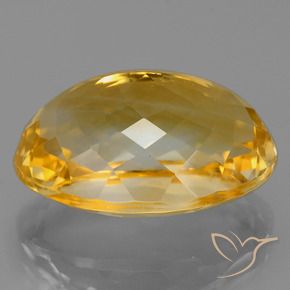 Citrine Gemstone in 18 x 13 mm (calibrated) Size for Sale, Citrine Stone in Deep Golden Orange Color
