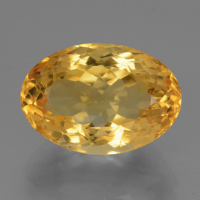 Deep Golden Orange Цитрин Камень - 8.4ct Фасетный Овал (ID: 446229)