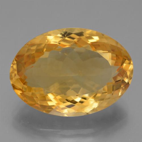Deep Golden Orange Цитрин Камень - 12.4ct Фасетный Овал (ID: 446298)