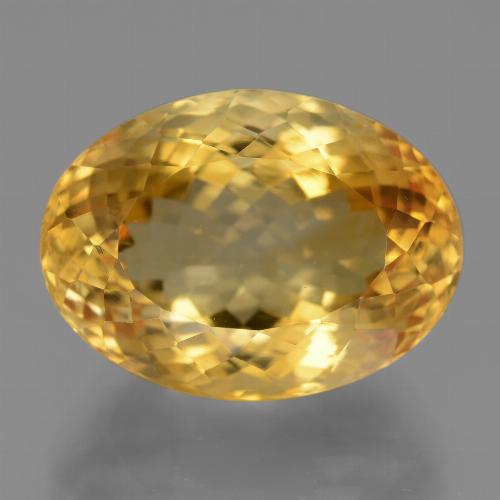 Deep Golden Orange Цитрин Камень - 18.2ct Фасетный Овал (ID: 446386)