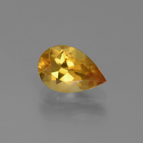 1.1ct Pear Facet Yellow Golden Citrine Gem for sale 1.1ct Pear Facet Yellow Golden Citrine Gem (ID: 446573)
