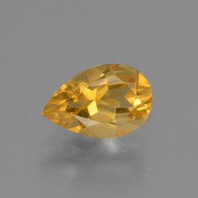1.1ct Pear Facet Yellow Golden Citrine Gem for sale 1.1ct Pear Facet Yellow Golden Citrine Gem (ID: 446593)