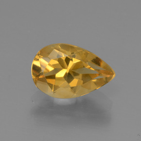 1.2ct Pear Facet Yellow Golden Citrine Gem for sale 1.2ct Pear Facet Yellow Golden Citrine Gem (ID: 446595)