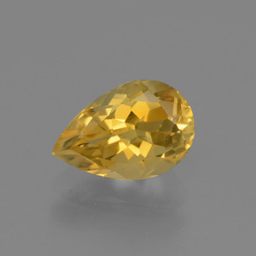 1.2ct Pear Facet Yellow Golden Citrine Gem for sale 1.2ct Pear Facet Yellow Golden Citrine Gem (ID: 446598)