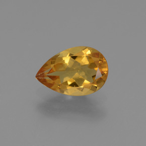 1.1ct Pear Facet Yellow Golden Citrine for sale thumb image of 1.1ct Pear Facet Yellow Golden Citrine (ID: 446617)