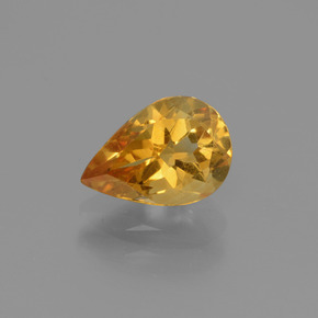 1.2ct Pear Facet Yellow Golden Citrine Gem for sale 1.2ct Pear Facet Yellow Golden Citrine Gem (ID: 446649)