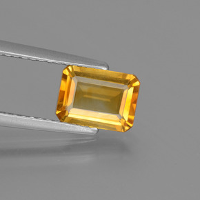 1.2ct Octagon Step Cut Yellow Golden Citrine for sale thumb image of 1.2ct Octagon Step Cut Yellow Golden Citrine (ID: 447206)