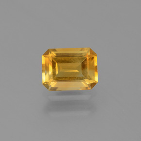 1.4ct Octagon Step Cut Yellow Golden Citrine Gem for sale 1.4ct Octagon Step Cut Yellow Golden Citrine Gem (ID: 447211)