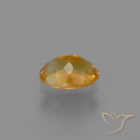 Citrine Gemstone in 7.8 x 5.8 mm Size for Sale, Citrine Stone in Orange-Gold Color
