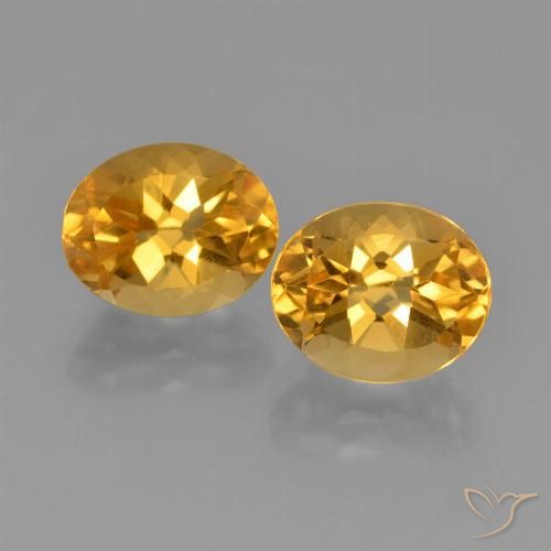 5.50ctw Natural Dark Golden Citrine, Oval, VVS-VS