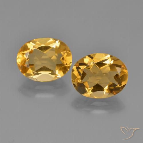 4.34ctw Natural Deep Gold Citrine, Oval, VVS