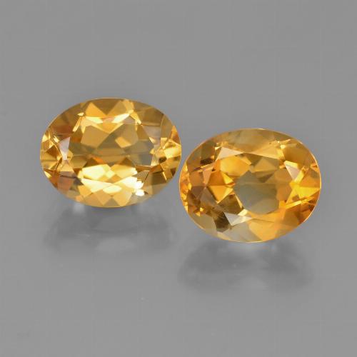 Medium Orange Citrine Gem - 2.4ct Oval Facet (ID: 449605)