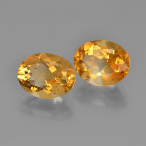 4.78 ctw Golden Citrine Stones, Natural Citrine in Oval Facet Shape for Sale