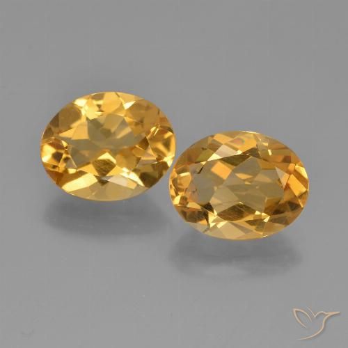 4.27ctw Natural Orange-Gold Citrine, Oval, VVS