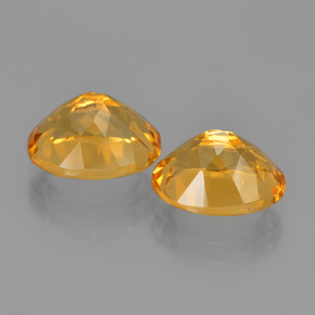 Citrine Gemstones in 10 x 8 mm (calibrated) Size for Sale, Citrine Stones in Yellow Golden Color